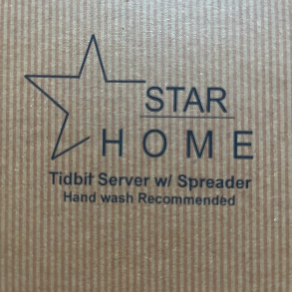 Star Home Owl Tidbit Server & Spreader Set - Picture 2 of 4